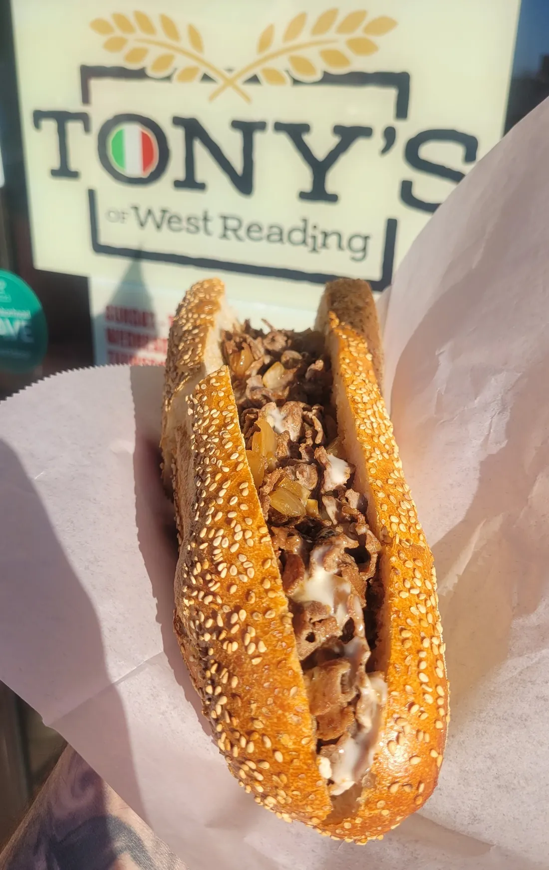 Hoagies and cheesesteaks on display at Tony's of West Reading